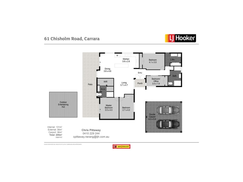 61 Chisholm Road, Carrara QLD 4211 Floorplan