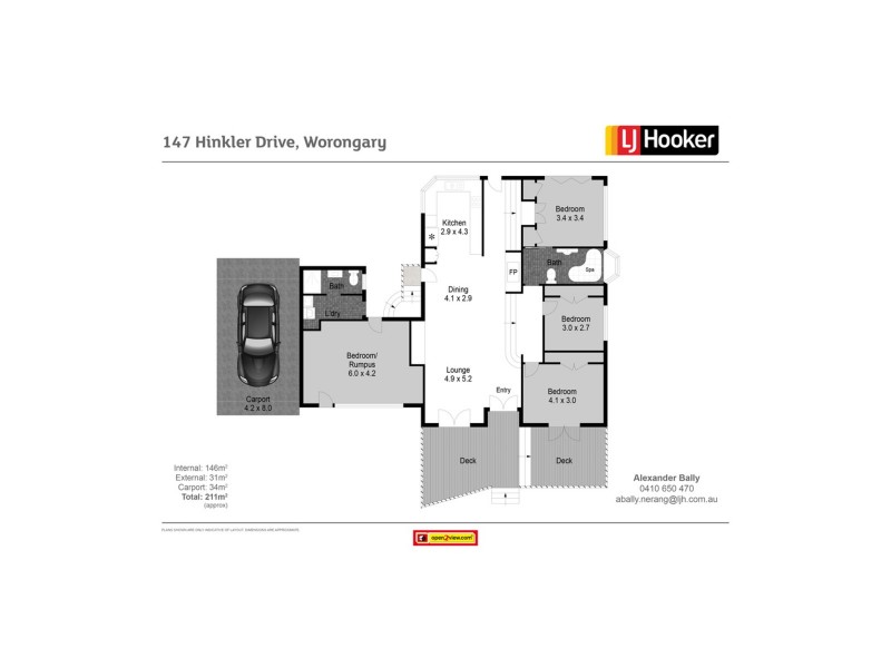 147 Hinkler Drive, Worongary QLD 4213 Floorplan