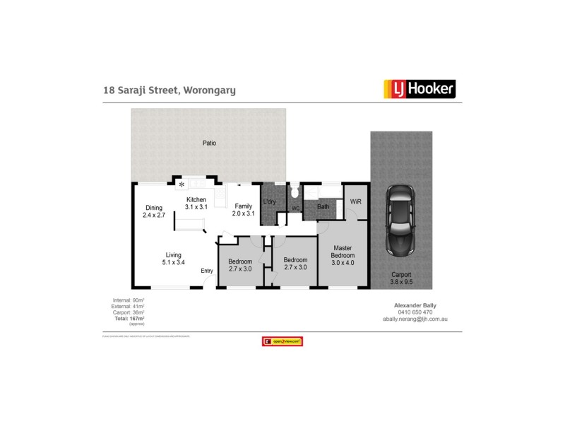 18 Saraji Street, Worongary QLD 4213 Floorplan