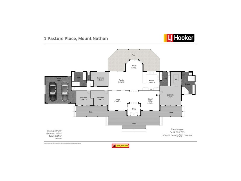 1 Pasture Place, Mount Nathan QLD 4211 Floorplan