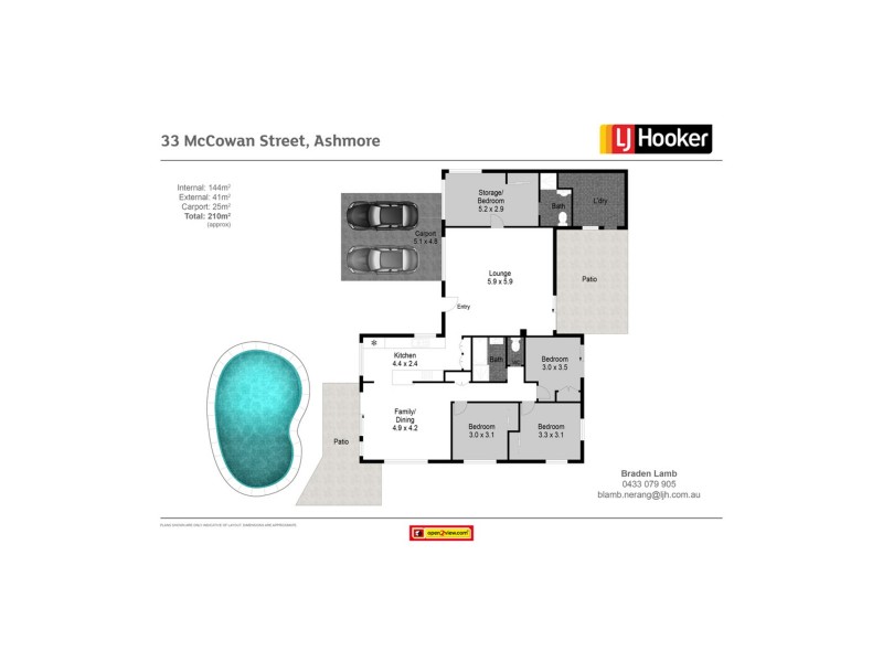 33 McCowan Street, Ashmore QLD 4214 Floorplan