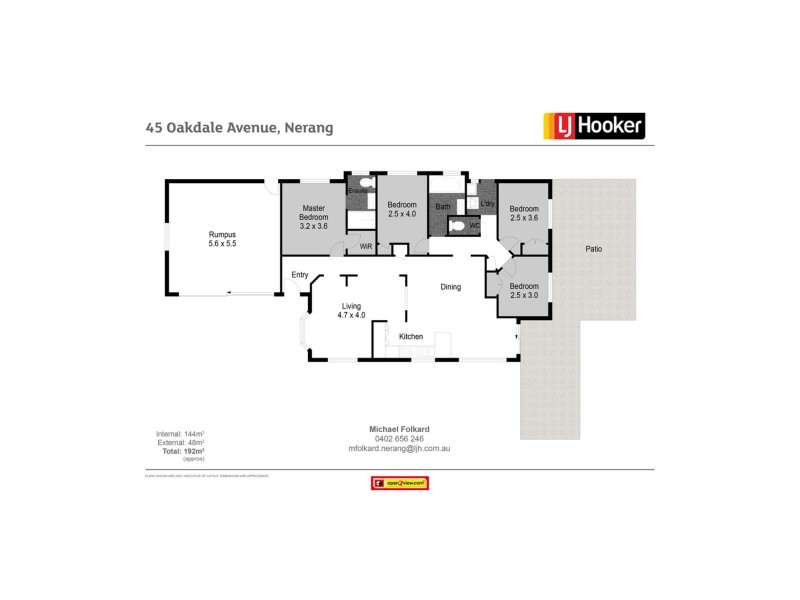 45 Oakdale Avenue, Nerang QLD 4211 Floorplan