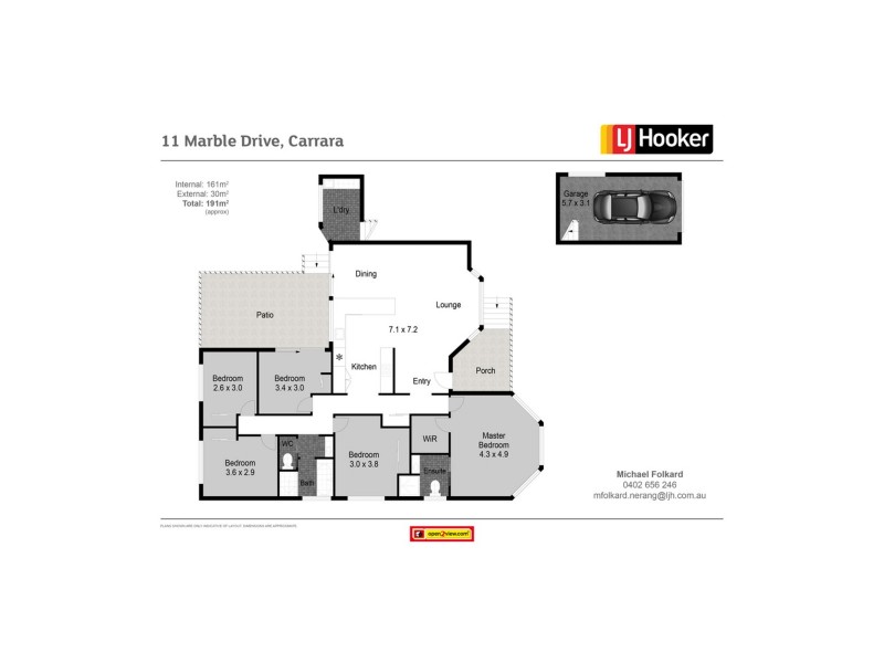 11 Marble Drive, Carrara QLD 4211 Floorplan