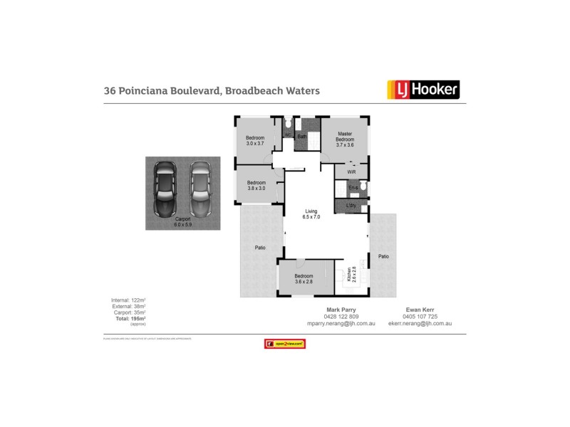 36 Poinciana Boulevard, Broadbeach Waters QLD 4218 Floorplan