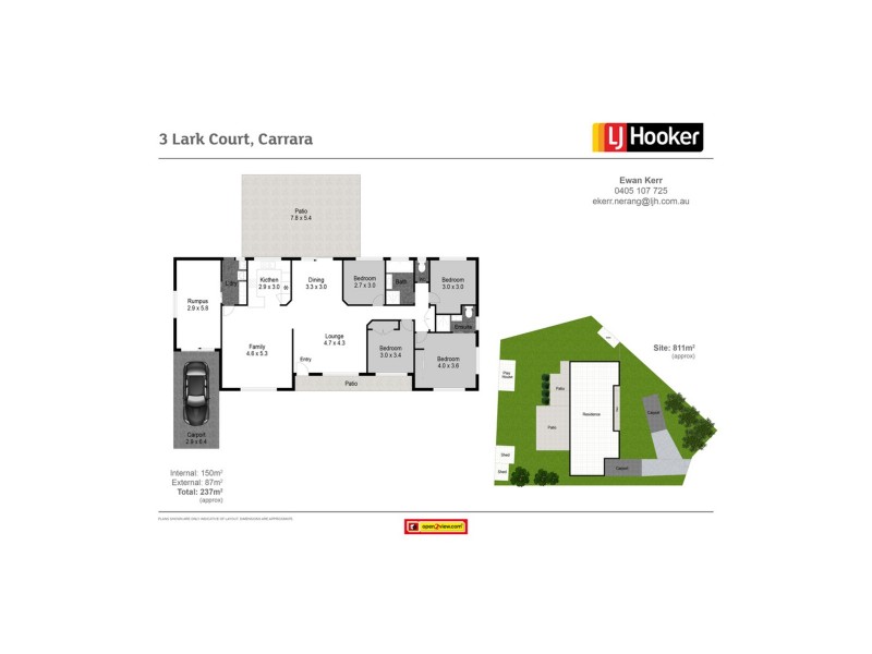 3 Lark Court, Carrara QLD 4211 Floorplan