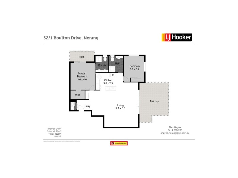 52/1 Boulton Drive, Nerang QLD 4211 Floorplan