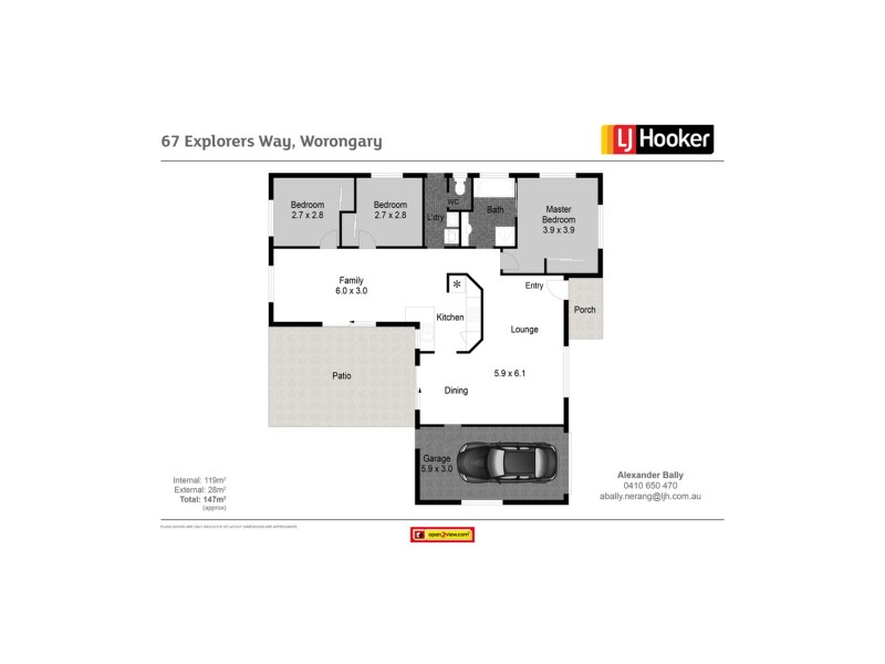 67 Explorers Way, Worongary QLD 4213 Floorplan