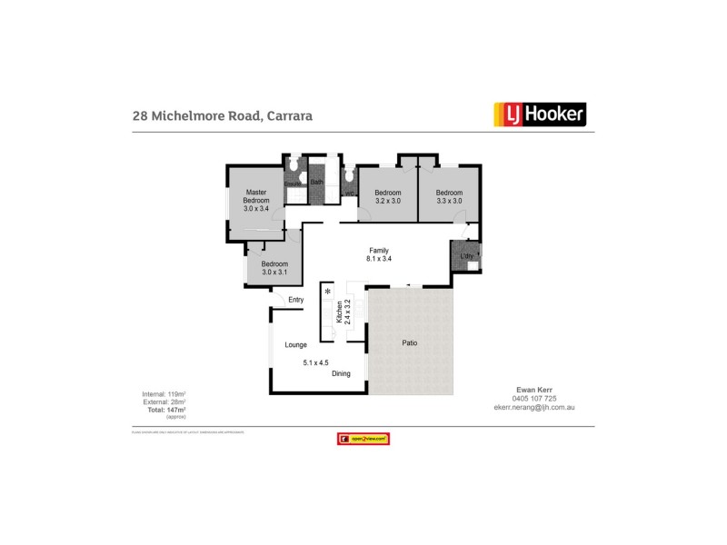 28 Michelmore Road, Carrara QLD 4211 Floorplan