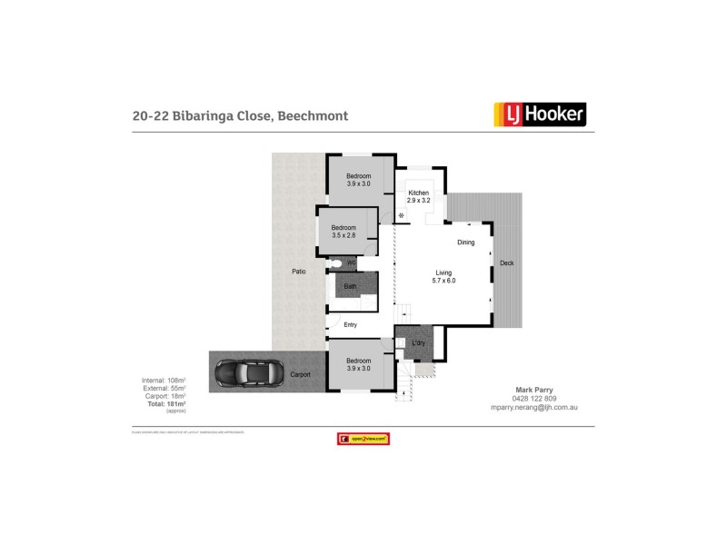 20-22 Bibaringa Close, Beechmont QLD 4211 Floorplan