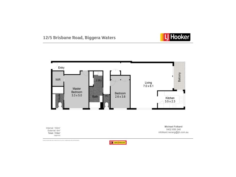 12/5 Brisbane Road, Biggera Waters QLD 4216 Floorplan