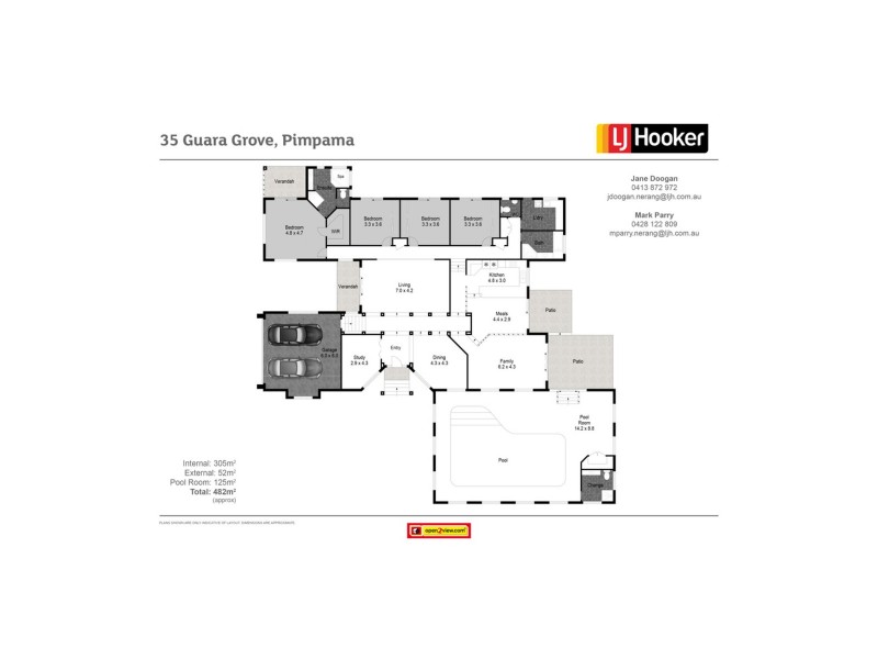 35 Guara Grove, Pimpama QLD 4209 Floorplan