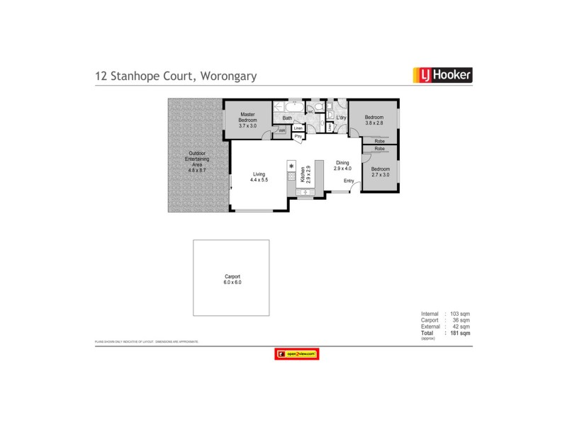 12 Stanhope Court, Worongary QLD 4213 Floorplan