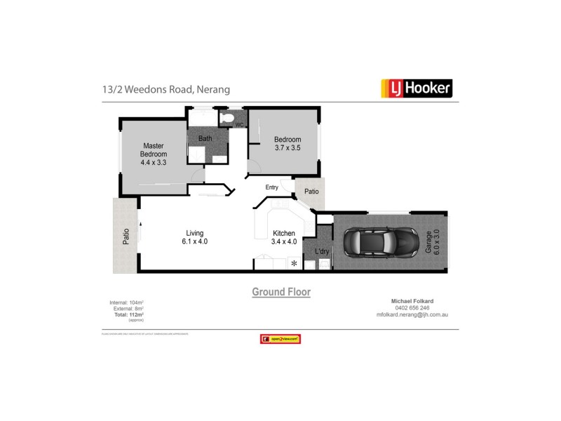 13/2 Weedons Road, Nerang QLD 4211 Floorplan