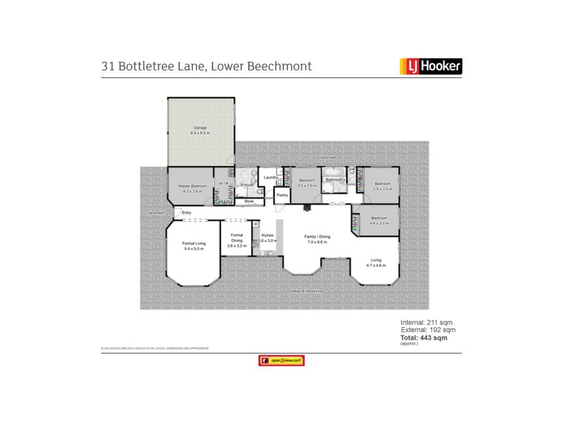 31 Bottletree Lane, Lower Beechmont QLD 4211 Floorplan