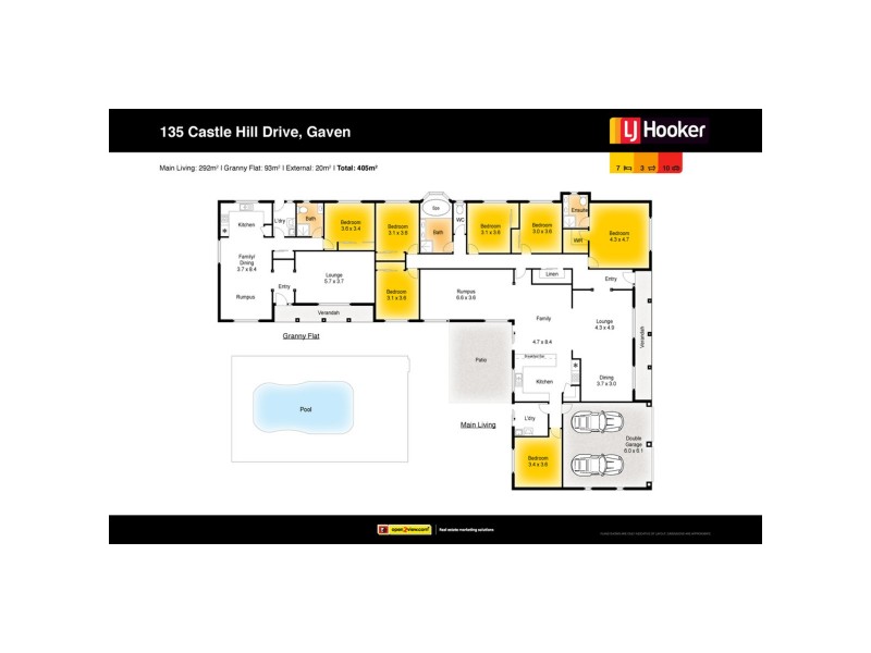 135 Castle Hill Drive, Gaven QLD 4211 Floorplan