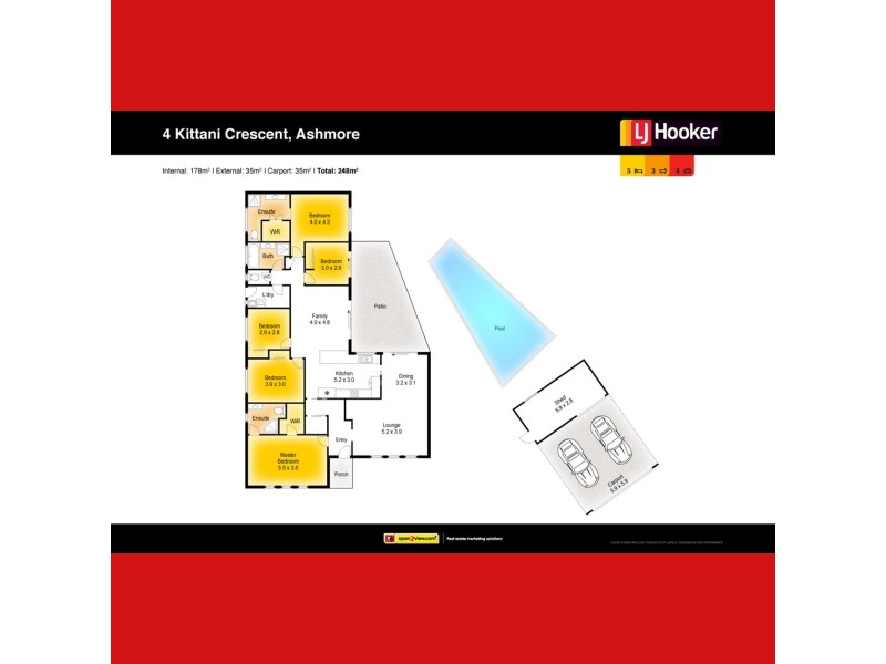 4 Kittani Crescent, Ashmore QLD 4214 Floorplan