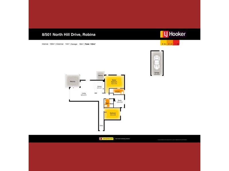 8/501 North Hill Drive, Robina QLD 4226 Floorplan
