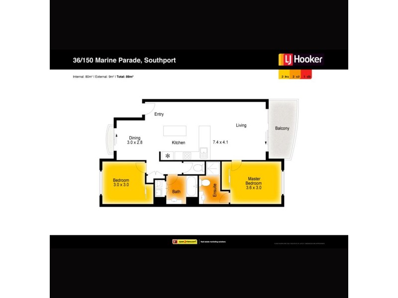 36/150 Marine Parade, Southport QLD 4215 Floorplan