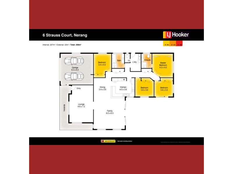 6 Strauss Court, Nerang QLD 4211 Floorplan