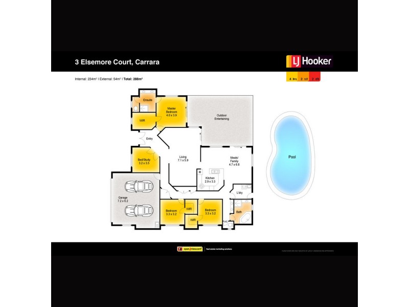 3 Elsemore Court, Carrara QLD 4211 Floorplan