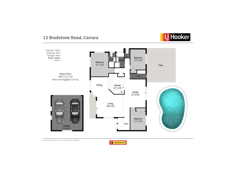 13 Bradstone Road, Carrara QLD 4211 Floorplan