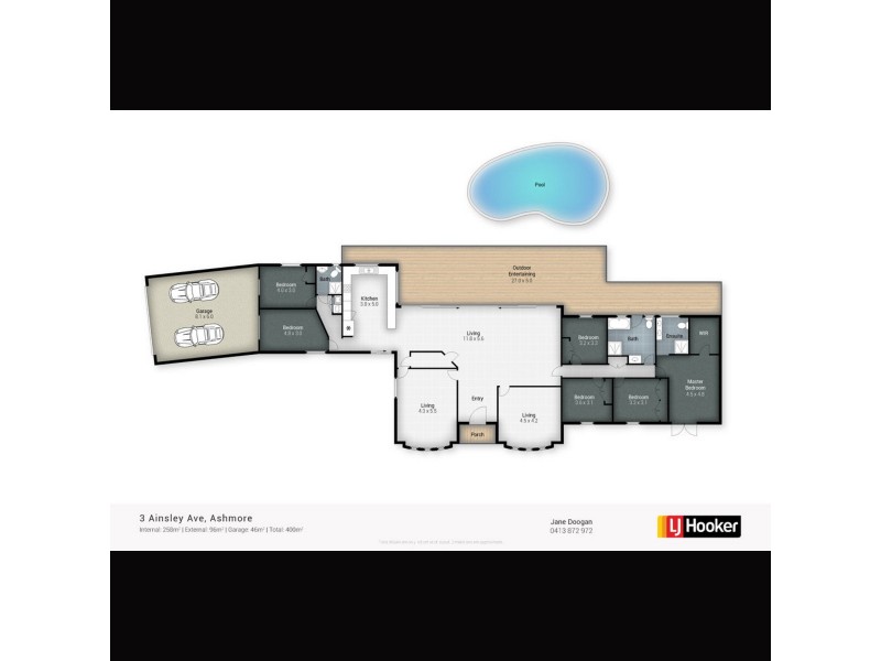 3 Ainsley Avenue, Ashmore QLD 4214 Floorplan