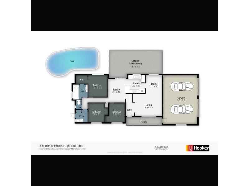 2 Marimar Place, Highland Park QLD 4211 Floorplan