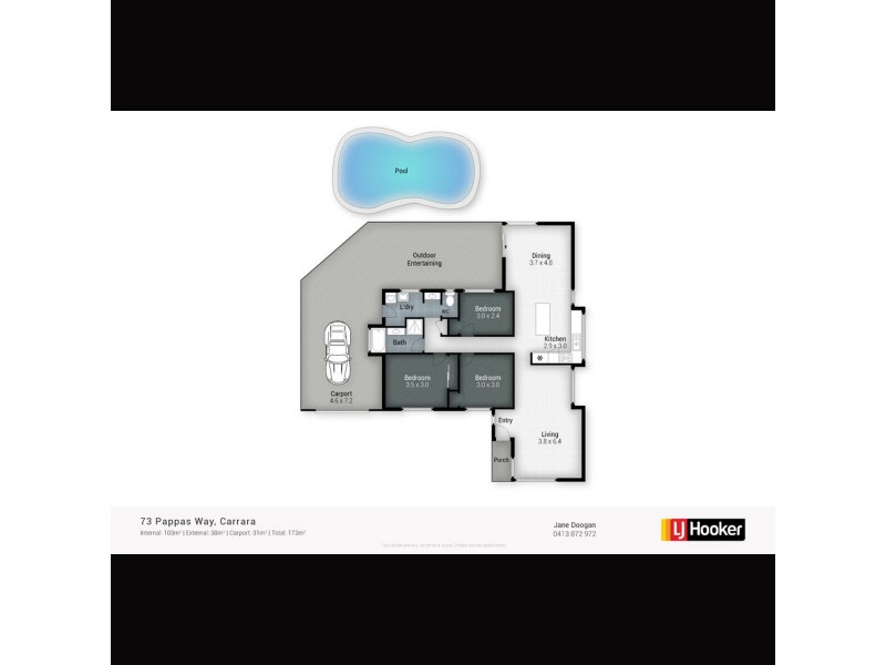 73 Pappas Way, Carrara QLD 4211 Floorplan