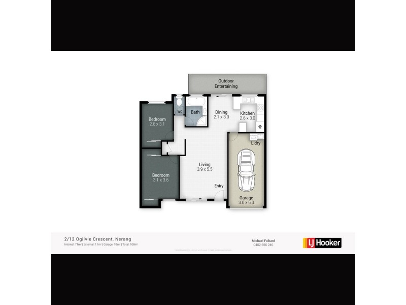 2/12 Ogilvie Crescent, Nerang QLD 4211 Floorplan