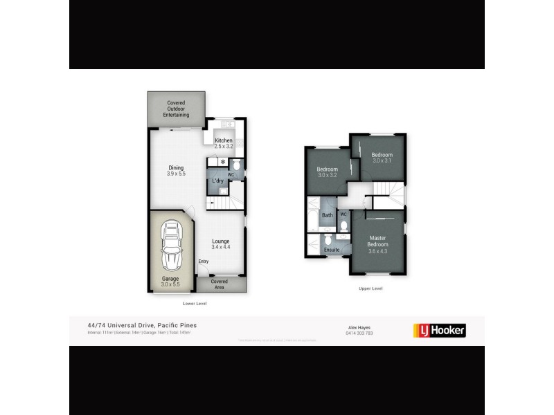 44/74 Universal Street, Pacific Pines QLD 4211 Floorplan