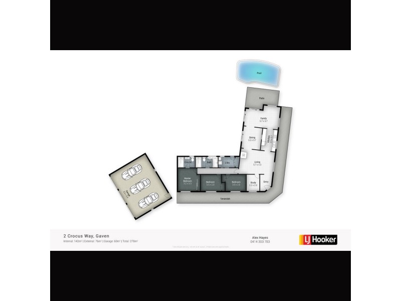 2 Crocus Way, Gaven QLD 4211 Floorplan