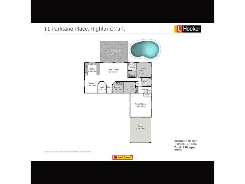 11 Parklane Place, Highland Park QLD 4211 Floorplan