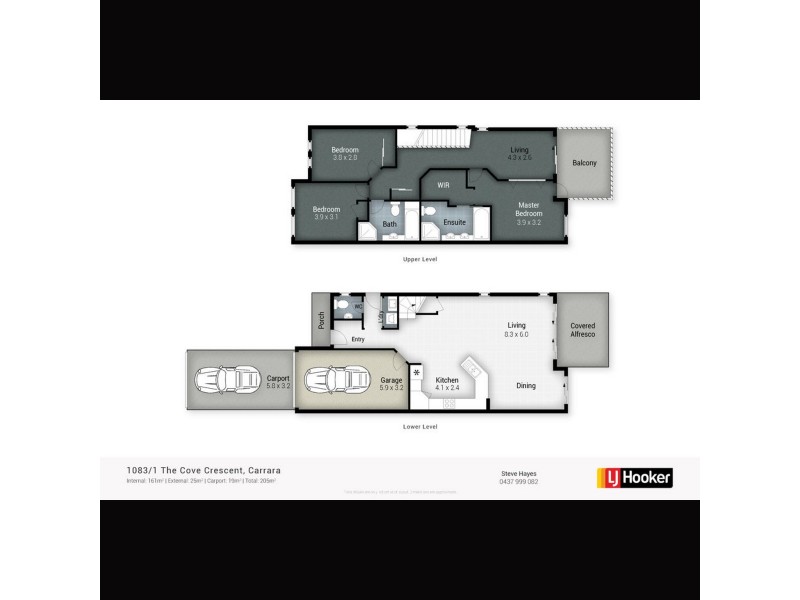 1083/1 The Cove Crescent, Carrara QLD 4211 Floorplan