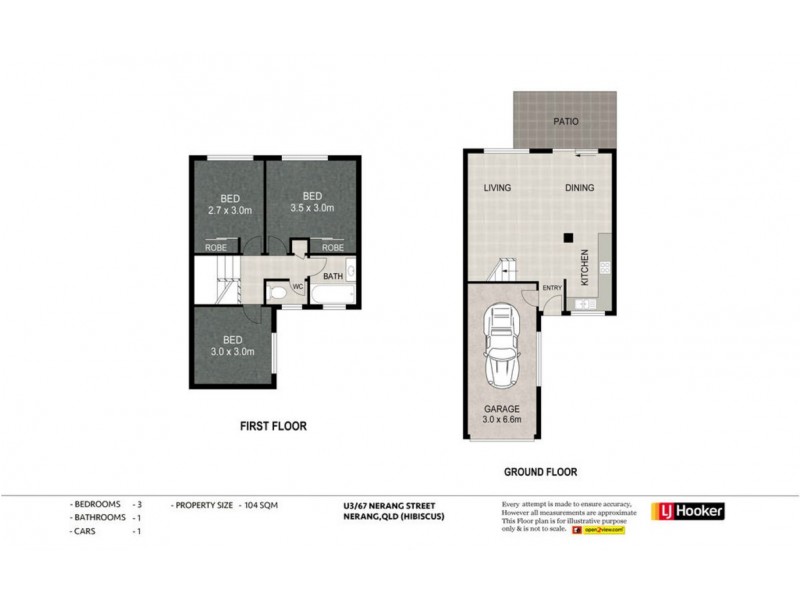 3 Hibiscus 67 Nerang Street, Nerang QLD 4211 Floorplan