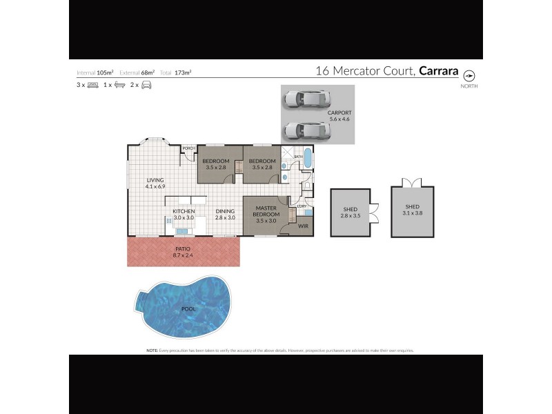 16 Mercator Court, Carrara QLD 4211 Floorplan