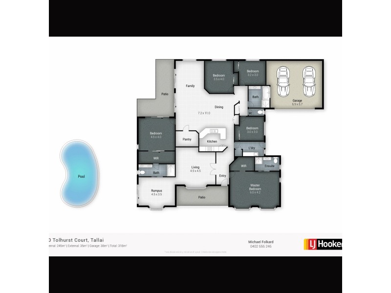 10 Tolhurst Court, Tallai QLD 4213 Floorplan