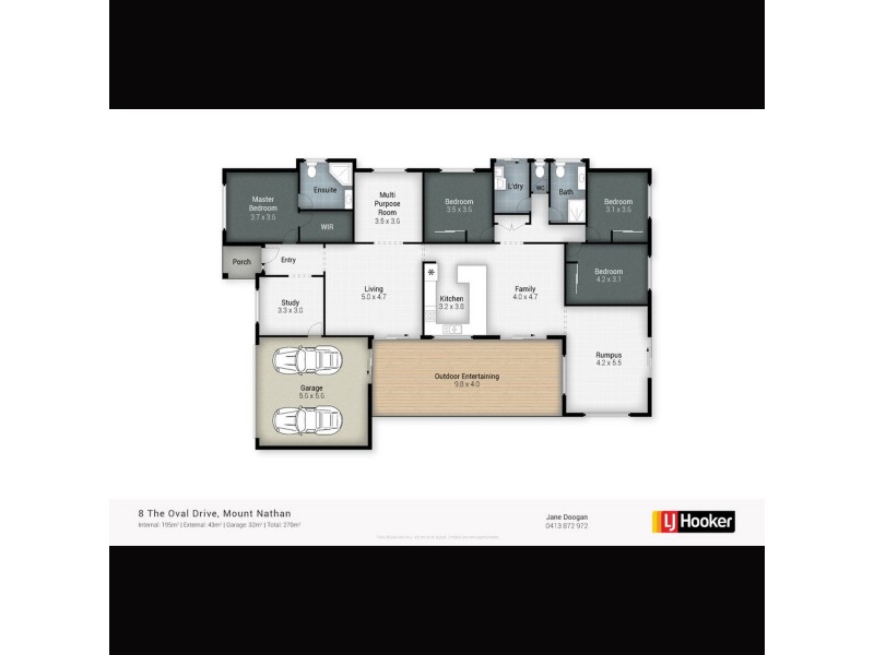 8 The Oval Drive, Mount Nathan QLD 4211 Floorplan