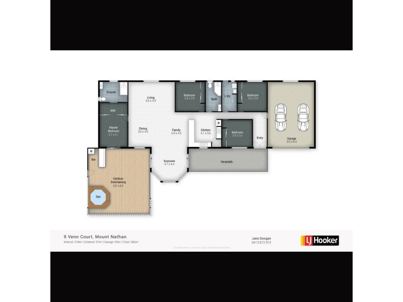 9 Venn Court, Mount Nathan QLD 4211 Floorplan