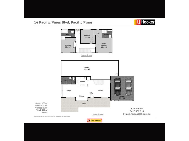 14 Pacific Pines Boulevard, Pacific Pines QLD 4211 Floorplan