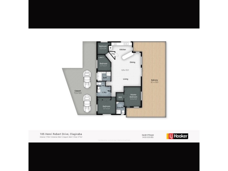 105 Henri Robert Drive, Clagiraba QLD 4211 Floorplan