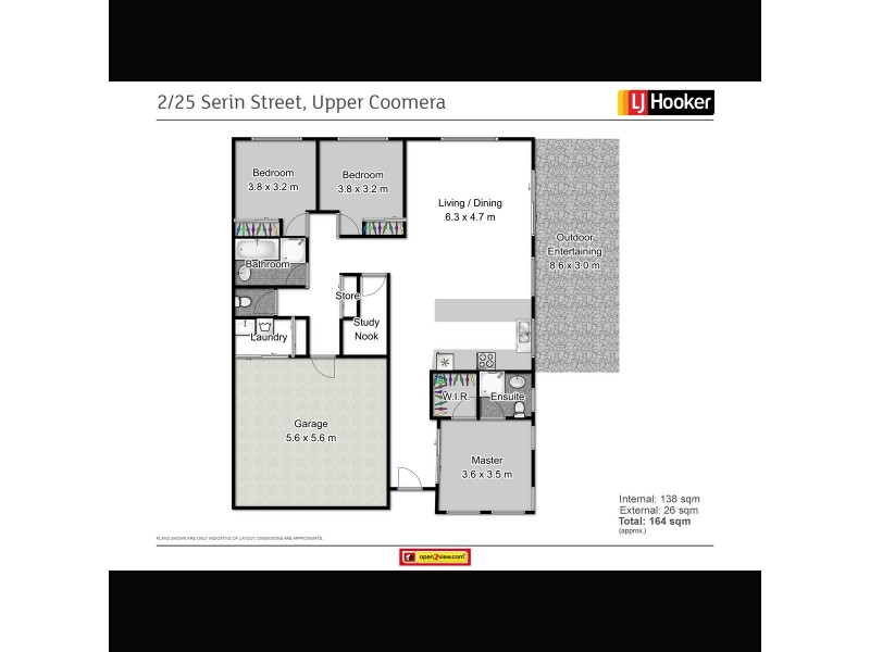 2/25 Serin Street, Upper Coomera QLD 4209 Floorplan