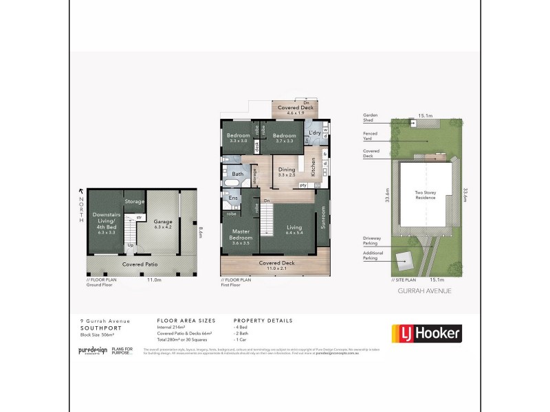 9 Gurrah Avenue, Southport QLD 4215 Floorplan