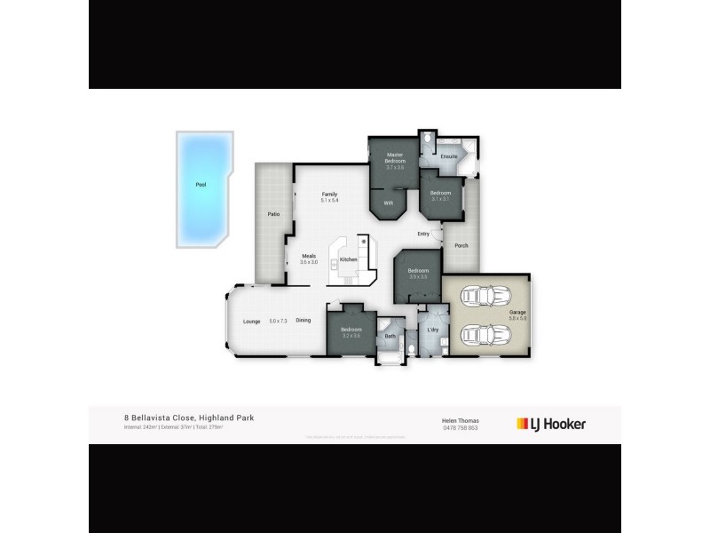 8 Bellavista Close, Highland Park QLD 4211 Floorplan