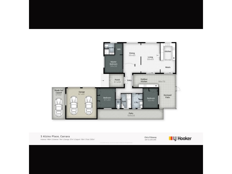 3 Alzino Place, Carrara QLD 4211 Floorplan