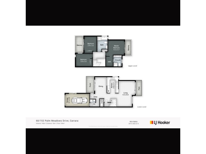 60/152 Palm Meadows Drive, Carrara QLD 4211 Floorplan