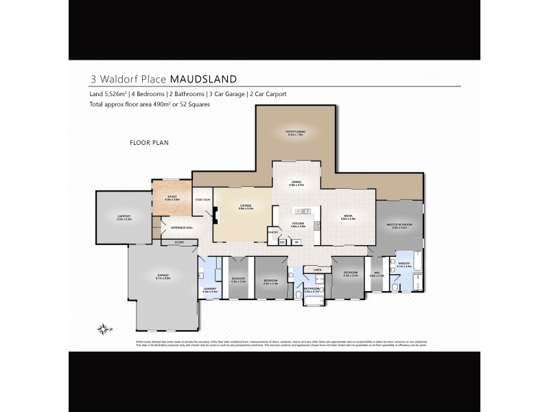 3 Waldorf Place, Maudsland QLD 4210 Floorplan
