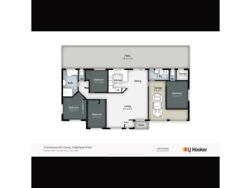 9 Kilmarnock Close, Highland Park QLD 4211 Floorplan