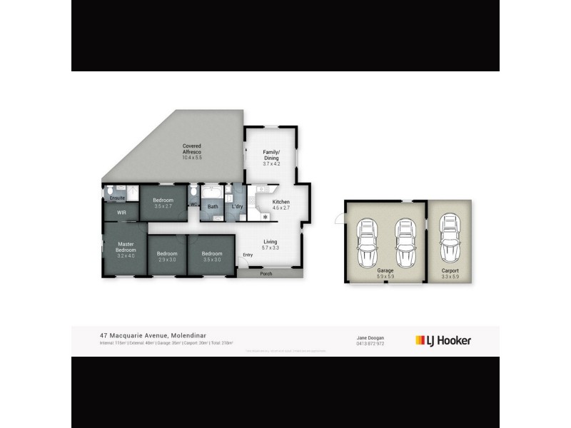 47 Macquarie Avenue, Molendinar QLD 4214 Floorplan