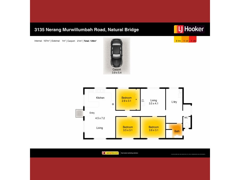3135 Nerang-Murwillumbah Road, Natural Bridge QLD 4211 Floorplan
