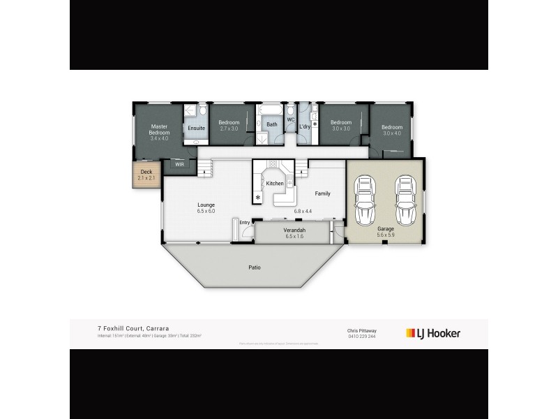 7 Foxhill Court, Carrara QLD 4211 Floorplan